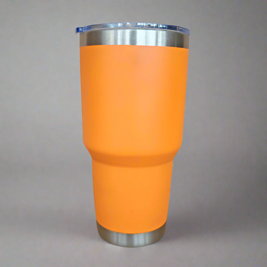 30oz Stainless Tumbler w/ Magnet Sliding Lid - Orange