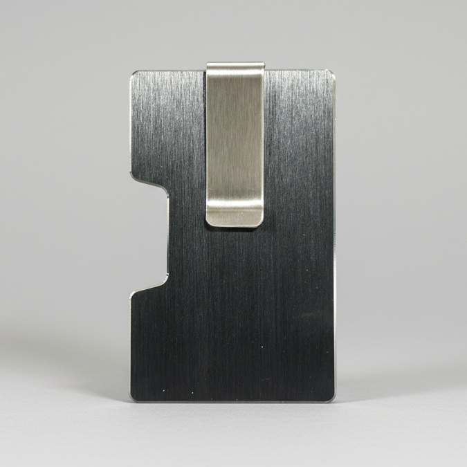 Signature Brushed Metal Wallet