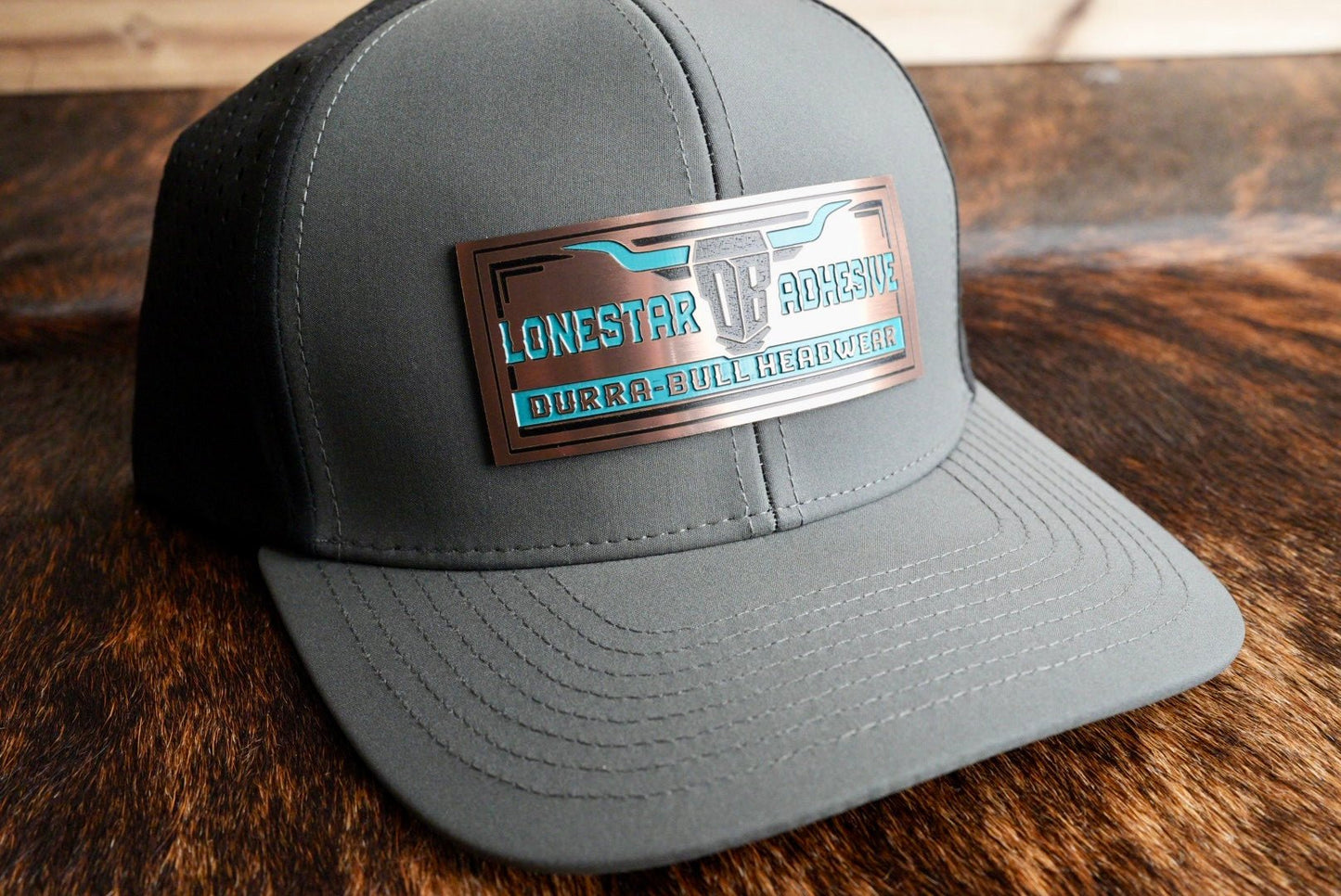 Acrylic: Copper / Black / Turquoise TriLayer Durra-Bull™ Laserable Panels (12"x24")