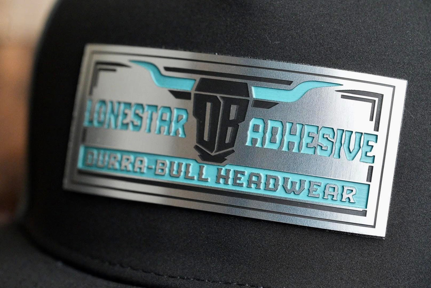 Acrylic: Stainless / Black / Turquoise TriLayer Durra-Bull™ Laserable Panels (12"x24")