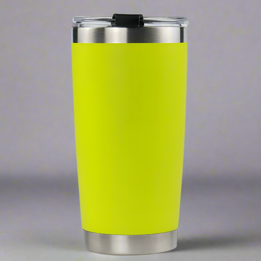 20oz Stainless Tumbler w/ Magnet Sliding Lid - Neon Green