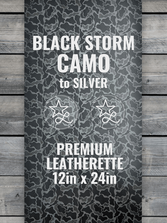 Black Storm Camo Durra-Bull Premium Leatherette® Sheets