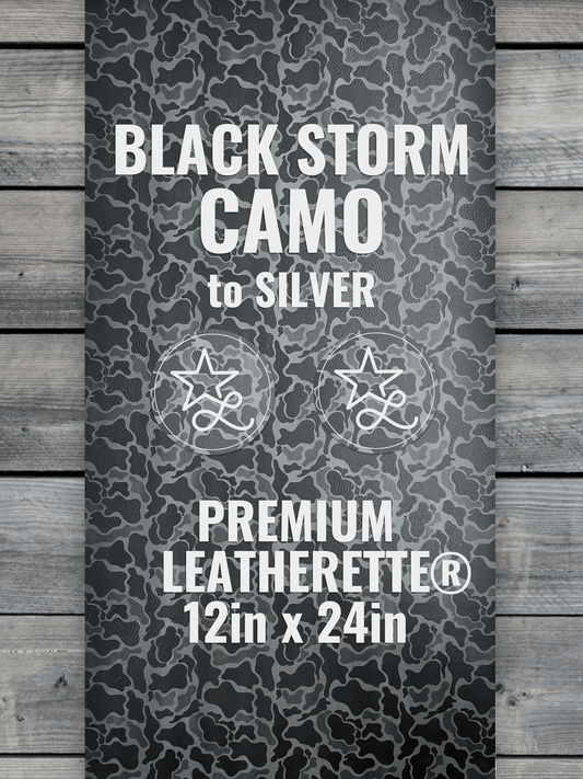 Black Storm Camo Durra-Bull Premium Leatherette® Sheets