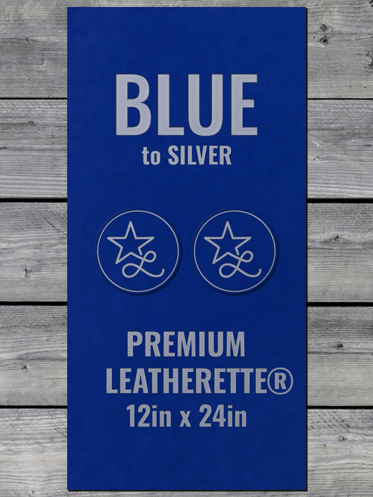Blue / Silver Durra-Bull Premium Leatherette® Sheets (12x24)