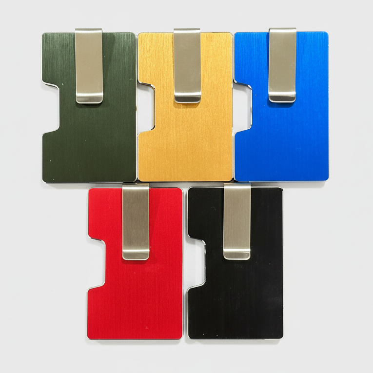 Signature Brushed Metal Wallet