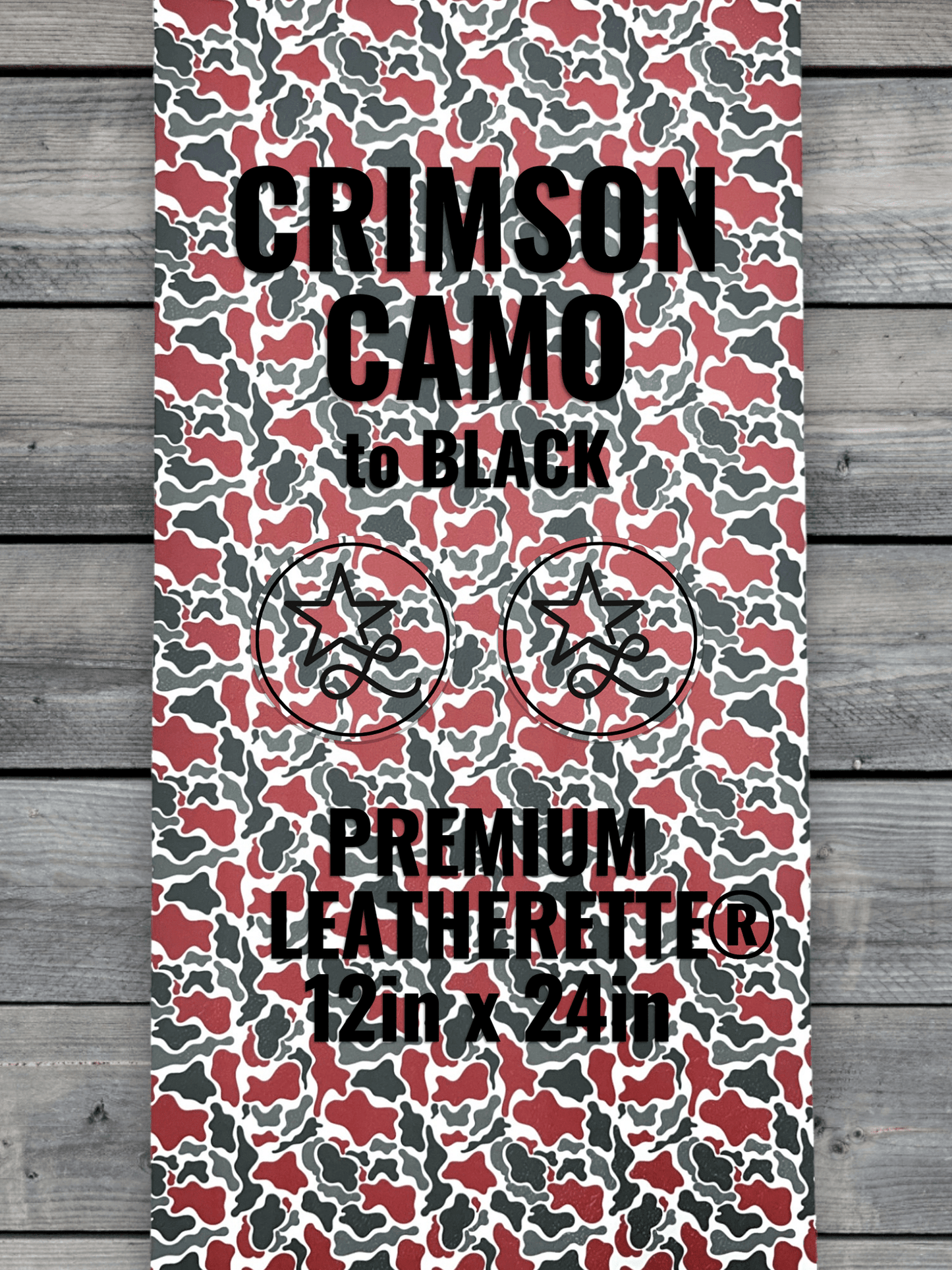 Crimson Camo Durra-Bull Premium Leatherette® Sheets