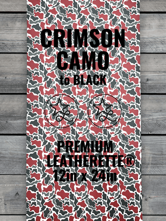 Crimson Camo Durra-Bull Premium Leatherette® Sheets