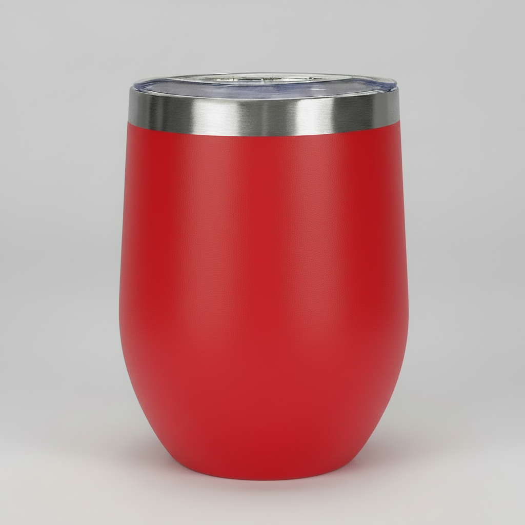12oz Wine Tumbler - Red