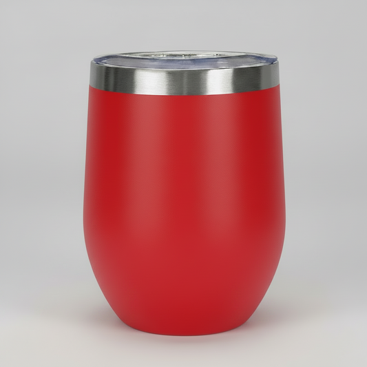 12oz Wine Tumbler - Red