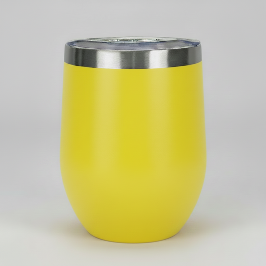 12oz Wine Tumbler - Yellow