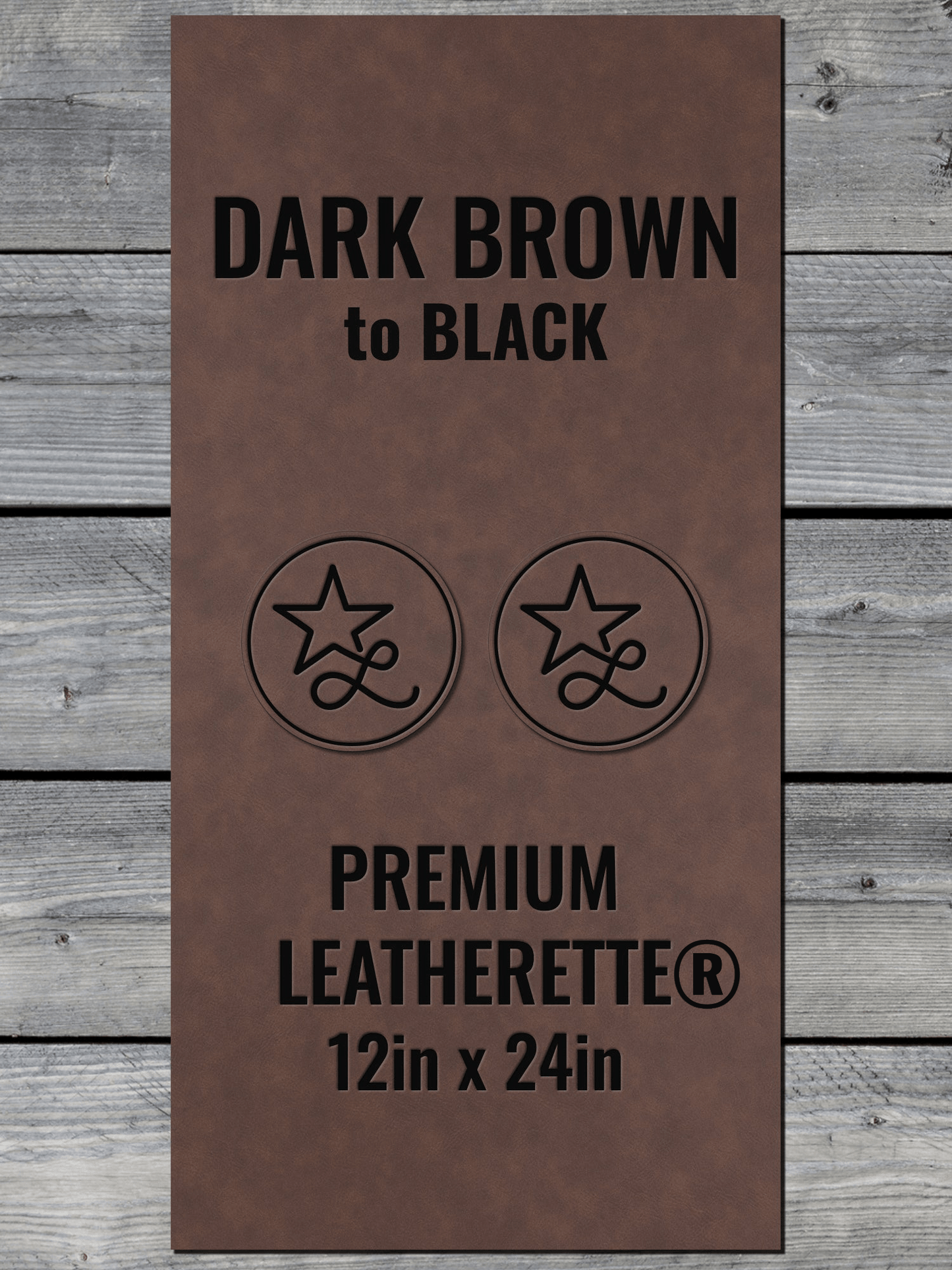 Dark Brown / Black Durra-Bull Premium Leatherette® Sheets (12x24)
