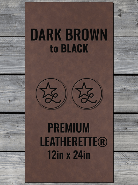 Dark Brown / Black Durra-Bull Premium Leatherette® Sheets (12x24)