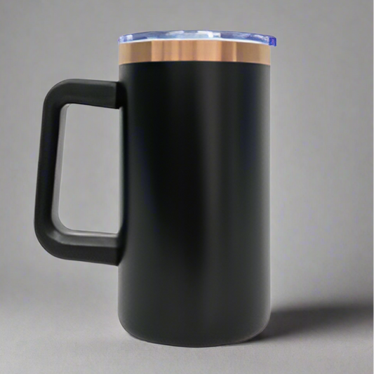 20oz Copper Plated Mug - Black