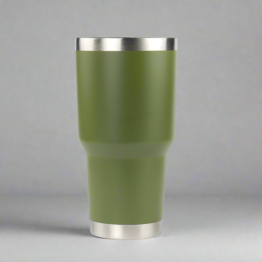30oz Stainless Tumbler w/ Magnet Sliding Lid - Army Green