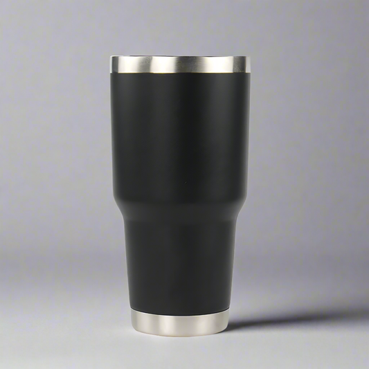 30oz Stainless Tumbler w/ Magnet Sliding Lid - Black