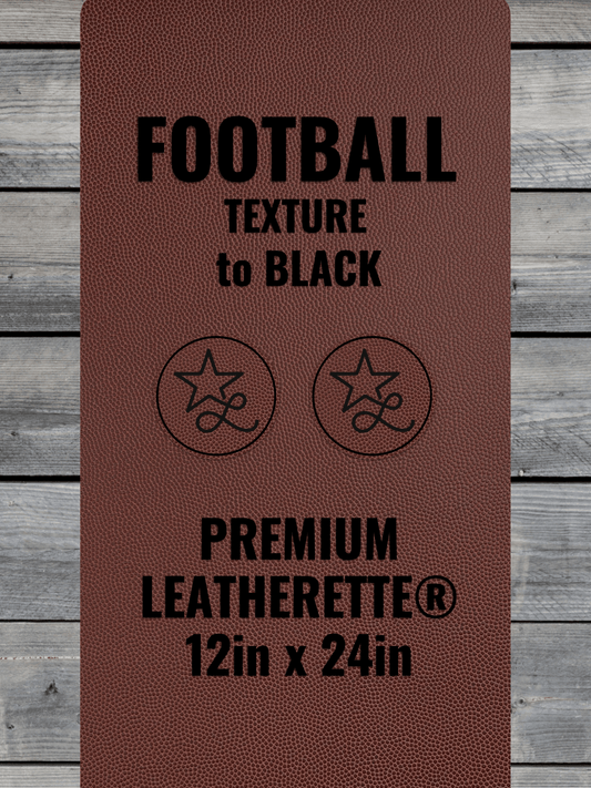 Football Texture / Black Durra-Bull Premium Leatherette® Sheets (12x24)
