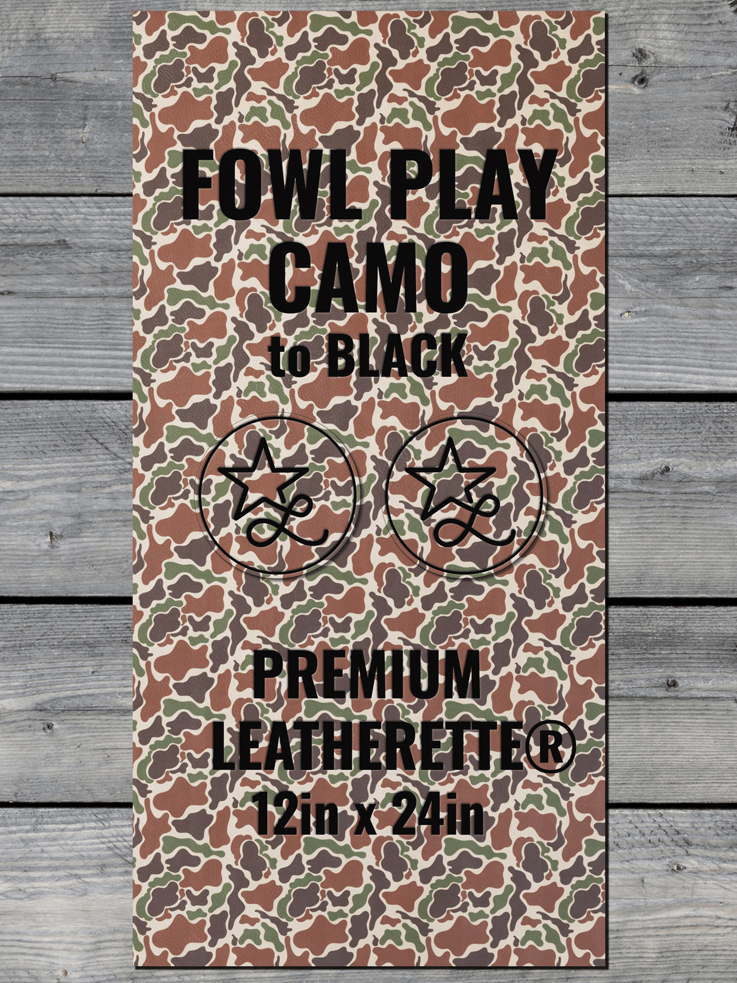 Fowl Play Camo Durra-Bull Premium Leatherette® Sheets