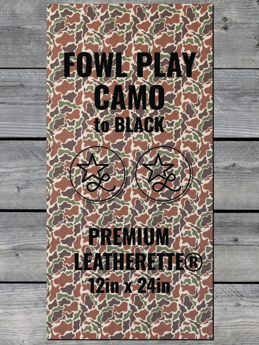 Fowl Play Camo Durra-Bull Premium Leatherette® Sheets
