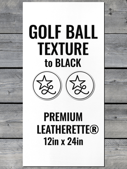 Golf Ball Texture / Black Durra-Bull Premium Leatherette® Sheets (12x24)