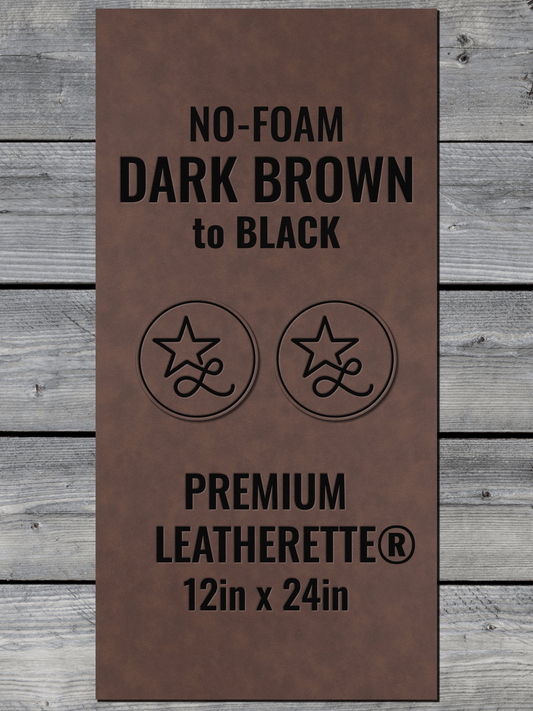 NO-FOAM Dark Brown/Black Durra-Bull Leatherette Sheets (12x24)