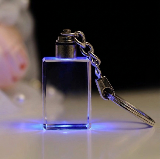 K9 Crystal LED Keychain - Rectangle
