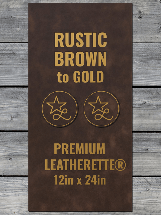 Rustic / Gold Durra-Bull Premium Leatherette® Sheets (12x24)