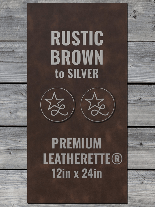 Rustic / Silver Durra-Bull Premium Leatherette® Sheets (12x24)