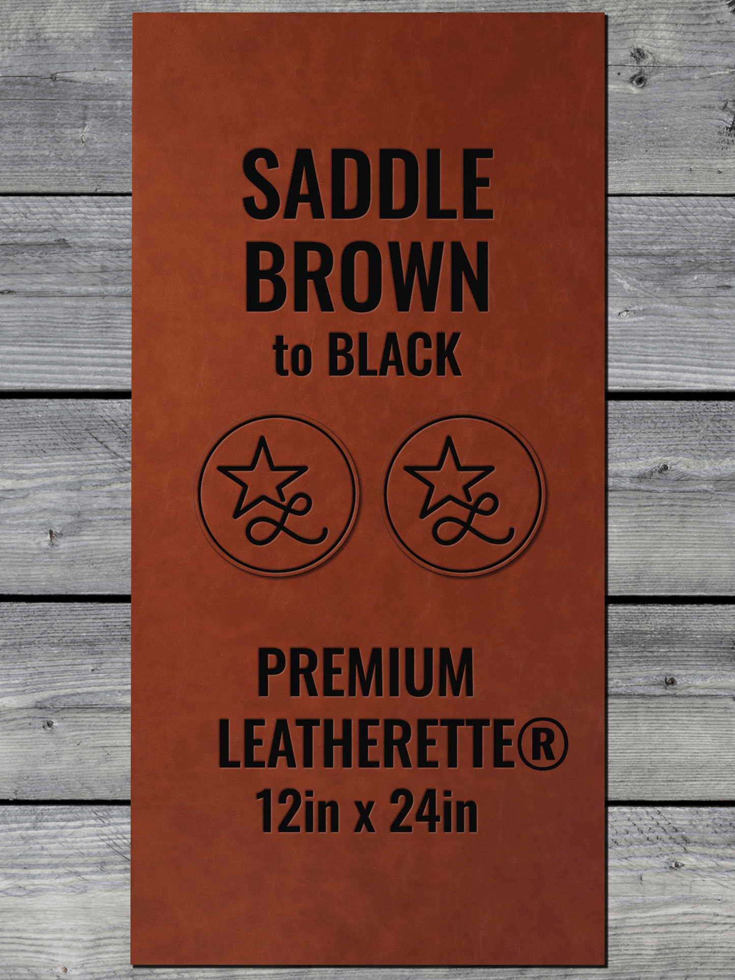 Saddle Brown / Black Durra-Bull Premium Leatherette® Sheets