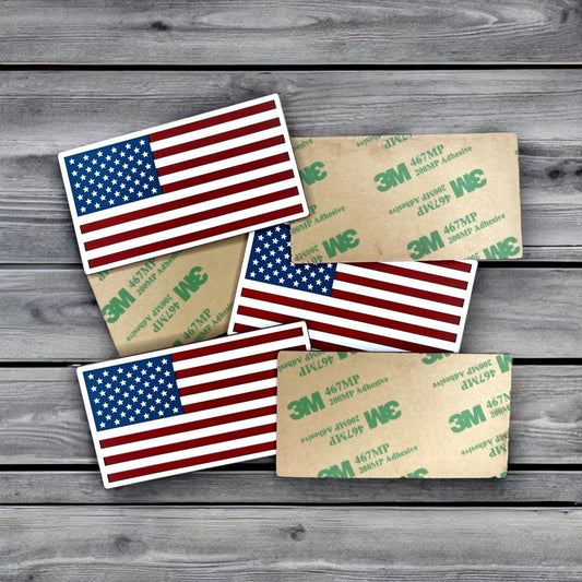 Acrylic: Self-Adhering Red / White / Blue TriLayer Durra-Bull™ Laserable Panels (12"x24")