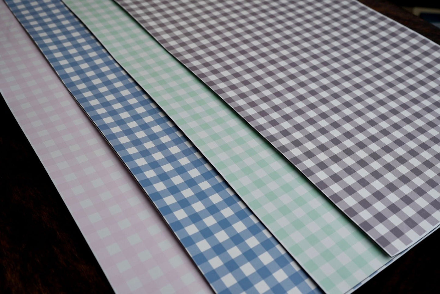 UV Printed Premium Leatherette® Sheets (12x24) - Ginghams