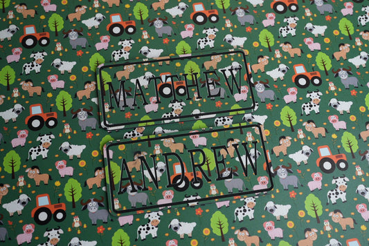 UV Printed Premium Leatherette® Sheets (12x24) - On the Farm