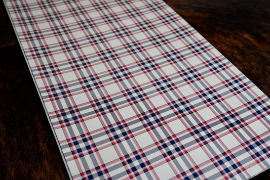 UV Printed Premium Leatherette® Sheets (12x24) - Patriot Plaid