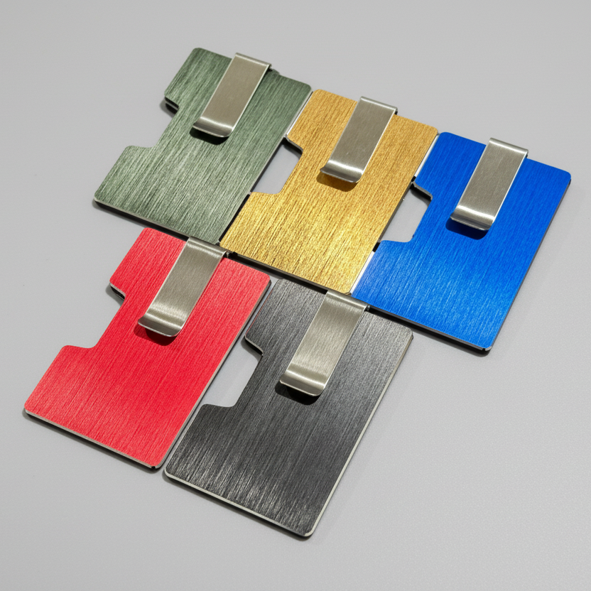 Signature Brushed Metal Wallet