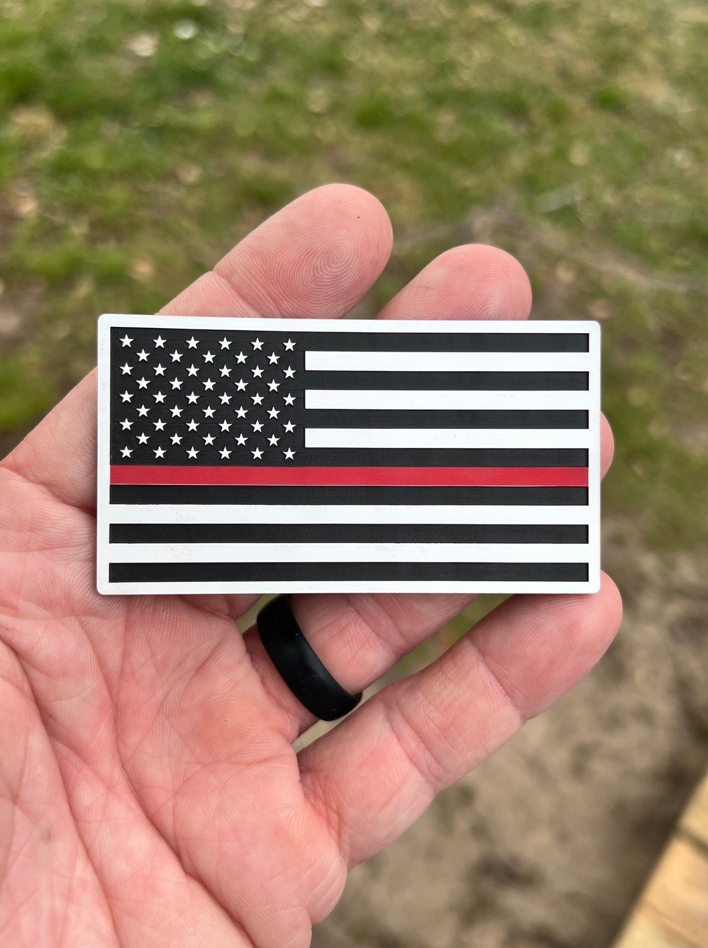 Acrylic: White / Red / Black TriLayer Durra-Bull™ Laserable Panels (12"x24")